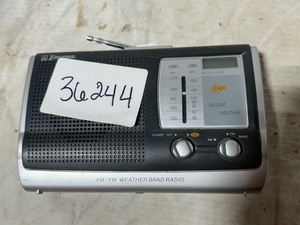 lot 36244 image: Emerson AMFM Weather Band Radio.