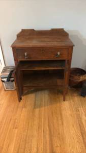 Wood Cabinet with Drawer and Two Door Storage