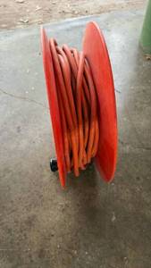 lot 52375 image: Cordwheel Extension Cord Reel Red 50 FT