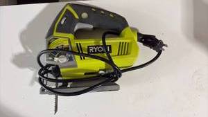 lot 52420 image: Ryoi Corded Reciprocating Saw with Blade and Shoe Attachment