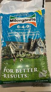 lot 2049 image: Milorganite 6-4-0 Nitrogen Fertilizer 32 lbs