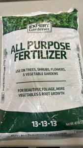 lot 2053 image: Expert Gardener All Purpose Fertilizer 13-13-13 40 lbs