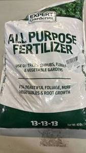 lot 2058 image: Expert Gardener All Purpose Fertilizer 13-13-13 40 lbs