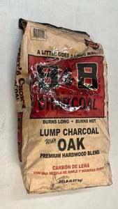 lot 2101 image: B&B Better Burning Charcoal Lump Charcoal with Oak Premium Hardwood Blend 20 LB