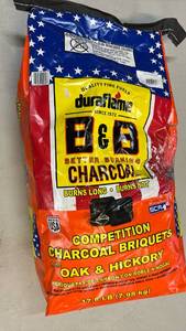lot 2103 image: Duraflame B&B Competition Charcoal Briquets Oak Hickory 17.6 lb
