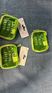 lot 2156 image: Dabneys 3 Pack Lime Green Plastic Accessory Case