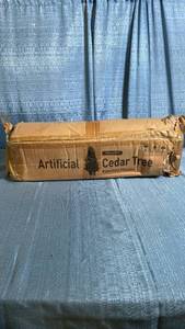 lot 3002 image: Artificial Cedar Tree 90cm 3FT Kunstliche Pflanzen