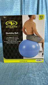 lot 3043 image: Athletic Works Stability Ball 65cm 360lb Weight Capacity