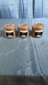 lot 3047 image: Mainstays 370-Foot 4-Ply Jute Rope 16 OZ 453g Set of 3