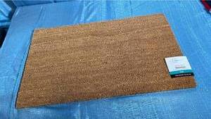 lot 3062 image: Mainstays Brown Coir Outdoor Doormat  18  x 30
