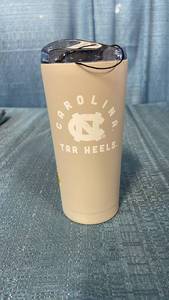 lot 3072 image: NCAA North Carolina Tar Heels Sand Powder Coat Tumbler - 20oz Insulated Stainless Steel