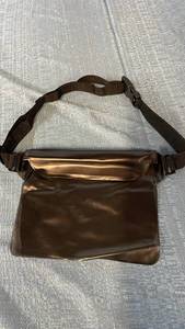 lot 3115 image: Black Waist Bag with Adjustable Shoulder Strap