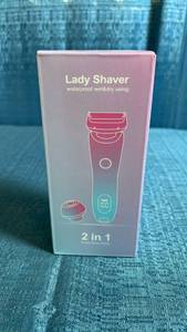 lot 8025 image: Lady Shaver 2 in 1 Waterproof Wet & Dry Electric Shaver 800mAh