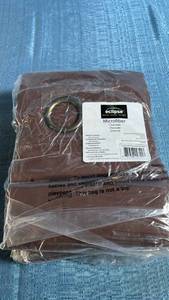 lot 8086 image: Eclipse Microfiber Grommet Chocolate 42x63 - 3 Pack