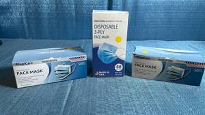 lot 8099 image: Disposable Face Mask Lot 3-Ply 50pcs MagiCare Daycon Essentials Made USA