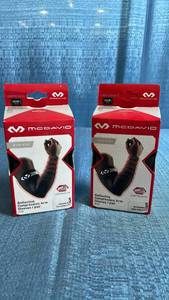 lot 8101 image: McDavid Reflective Compression Arm Sleeves Size S 6566RF 2 Pair