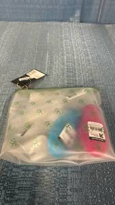 lot 8119 image: Somnia kashuk Travel Pouch with Gravity Feed Bottles 3 oz 89 mL