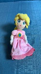 lot 8203 image: Plush Doll Character Yellow Hair Pink Dress