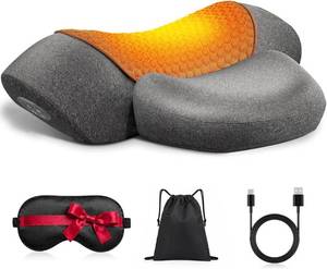 lot 2630 image: Upalled Cordless Heated Neck Massager Pillow with Heat, Massage, Stretch