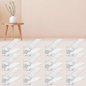 lot 2635 image: FENRUNXU Shoe Slots Organizer for Closet, 6-Pack Shoe Rack, Transparent