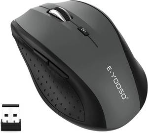 lot 2639 image: E-YOOSO Wireless Mouse, 6 Buttons, 2.4GHz USB Receiver, 4800 DPI, 18-Month