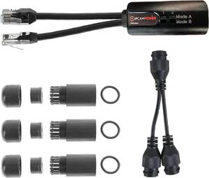lot 2649 image: POE CombinerSplitter Adapter - Run 2 IP Cameras on 1 Cable, Mode AB