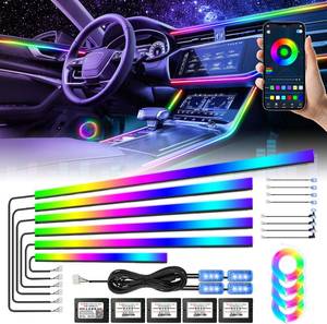 lot 2654 image: AMKI Acrylic Interior Car Light LED Strip with App Control, RGB Dreamcolor