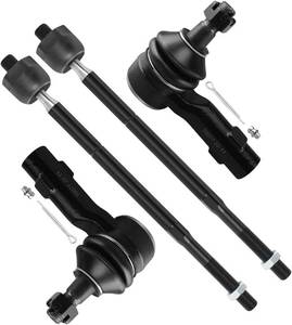 lot 2657 image: 4pc Front Suspension Kit Inner & Outer Tie Rod Ends for 2013-2018 Ram 1500
