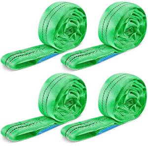 lot 2669 image: Fabbay 4Pcs Heavy Duty Polyester Endless Loop Lift Slings 5300420010600 Lb
