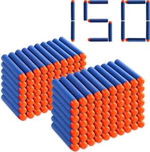 lot 2715 image: Pokiiulk Refill Darts 150 Pcs - Nerf N-Strike Elite Compatible Foam Bullets