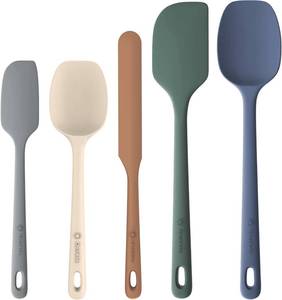 lot 2717 image: ChefAide 5-Piece Silicone Spatula Set, Food-Grade, Heat Resistant 600 F