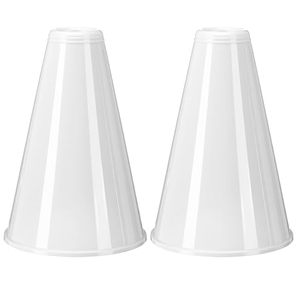 lot 2736 image: 2-Pack Plastic Cheer Megaphones   Director Prop & Event Noisemaker