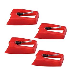 lot 2748 image: 4-Pack Ruby Record Player Needle Stylus Replacement for ION, Crosley
