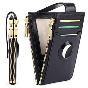 lot 2763 image: FALAN MULE AirTag Wallet for Women Leather Bifold Card Holder with Case