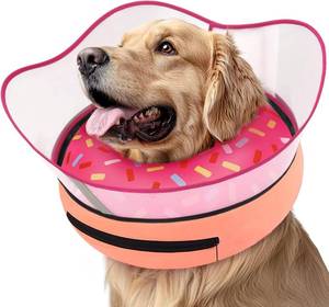 lot 2781 image: Supet Raised Inflatable Dog Cone Collar to Stop Licking, Soft Donut Collar
