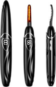 lot 2793 image: Heated Eyelash Curler with Precise Temp Control, Auto Shutoff (BlackSilver)