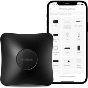 lot 2794 image: BroadLink RM4 Pro IR &amp RF Remote, Wi Fi Hub  Works with Alexa Google IFTTT