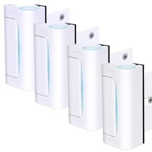 lot 2801 image: 4 Pack Door Reinforcement Lock, White, Security & Childproof Door Latch