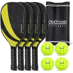 lot 2806 image: GoSports Pickleball Sets - 4 Paddles, 4 Regulation Pickleballs, Carry Case