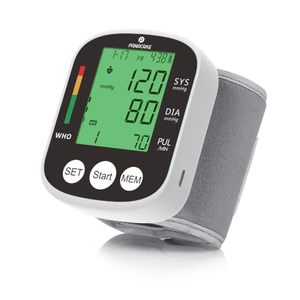lot 2813 image: FDA-Cleared Wrist BP Monitor for Home Use  One-Touch, 2-User, 99-Memory