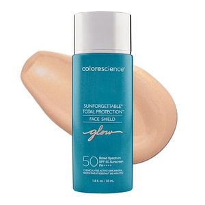 lot 2841 image: Colorescience Sunforgettable Face Shield SPF 50, Glow, 1.8 fl oz