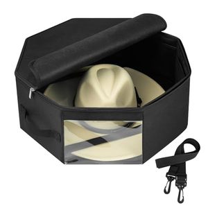 lot 2901 image: Bamneat Hat Box for CowboyPanamaFedora Hats Reinforced Crushproof