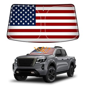 lot 2924 image: D-Lumina US Flag Sun Shade for 2022-2026 Nissan Frontier