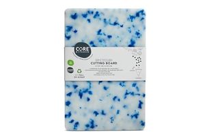 lot 2942 image: Core Home Upcycled BPA Free 8x12 Recycled Plastic Charcuterie Platter Blue