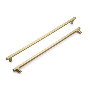 lot 2971 image: Lardmon 2 Pack Champagne Bronze Modern Cabinet Pulls, 14in Total