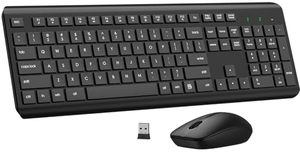 lot 2980 image: Wireless Keyboard and Mouse, Silent Ergonomic Keyboard & Optical Mouse