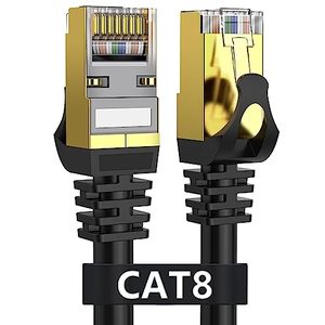 lot 2993 image: Dacrown Cat 8 Ethernet Cable 100FT, 40Gbps 2000MHz High-Speed Network Cable