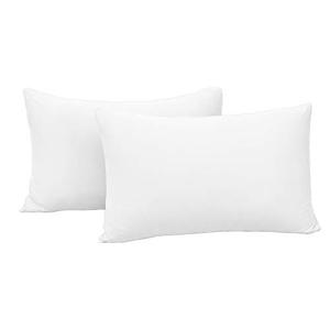 lot 3008 image: N&Y HOME 2-Pack Jersey Knit Pillow Cases StandardQueen, White