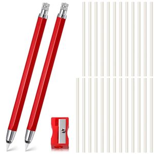 lot 3017 image: Motiskyy 28 Pcs Chalk Pencil Refillable Set, Tailor Chalk & White Refills