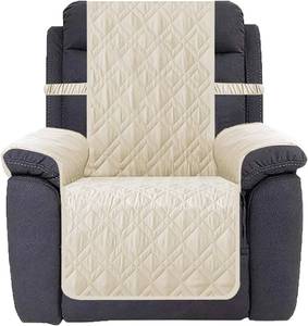 lot 3041 image: Ameritex Waterproof Nonslip Recliner Cover Ivory 23